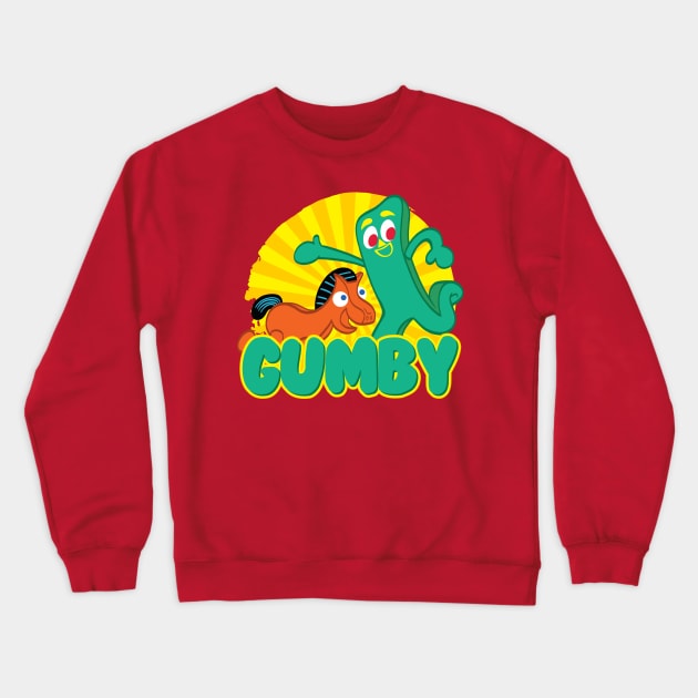 Gumby Crewneck Sweatshirt by sagitarius